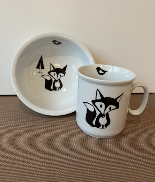 Dětská sada porcelánu -Liška