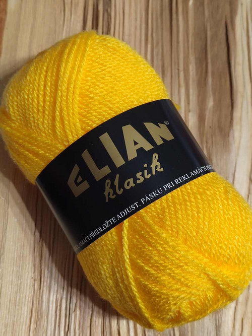 Pletací příze Klasik 50 g barva 184 žlutá