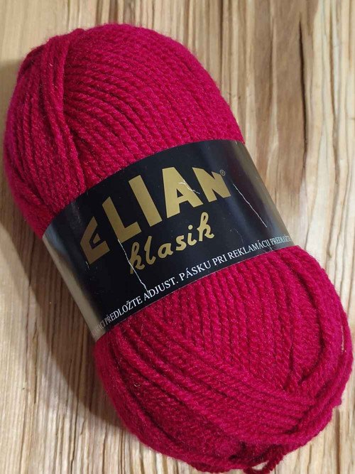 Pletací příze Klasik 50 g barva 1426 vínová