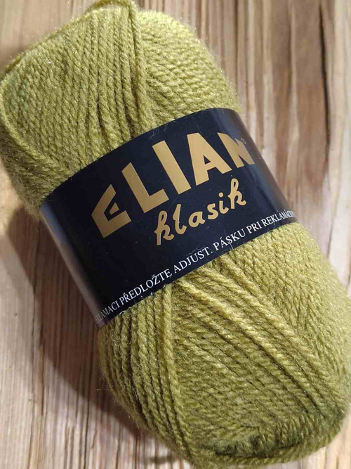 Pletací příze Klasik 50 g barva 4156 khaki světlá