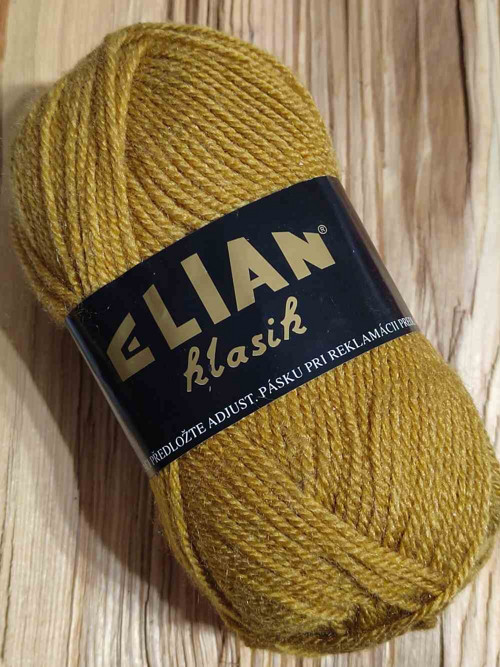 Pletací příze Klasik 50 g barva 3387 hnědo zelená