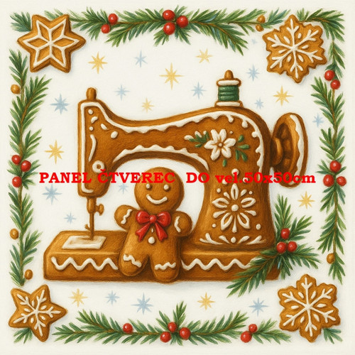 Bavlněný panel 15x15 cm - skladem — foto 1