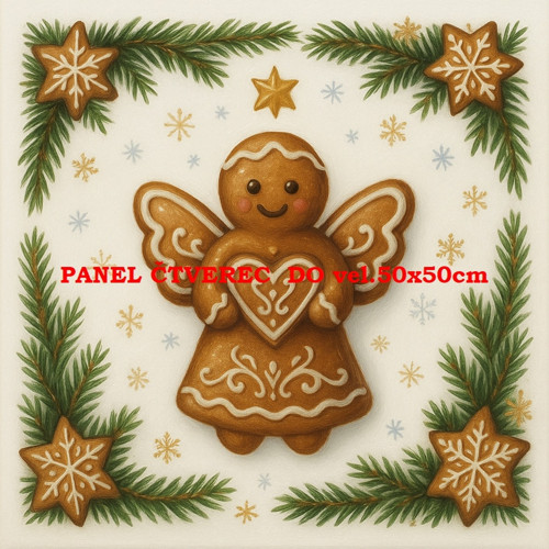 Bavlněný panel 45x45 cm - skladem — foto 1