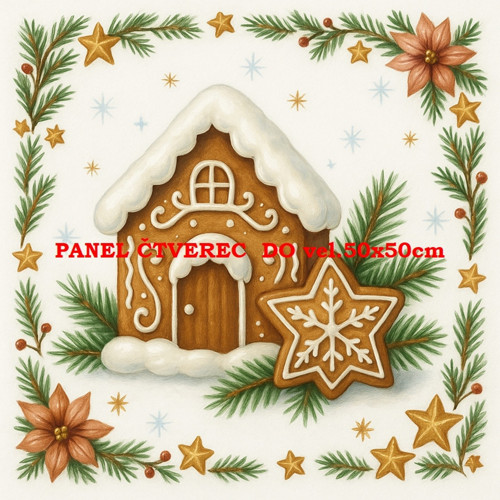 Bavlněný panel 50x50 cm - skladem — foto 1