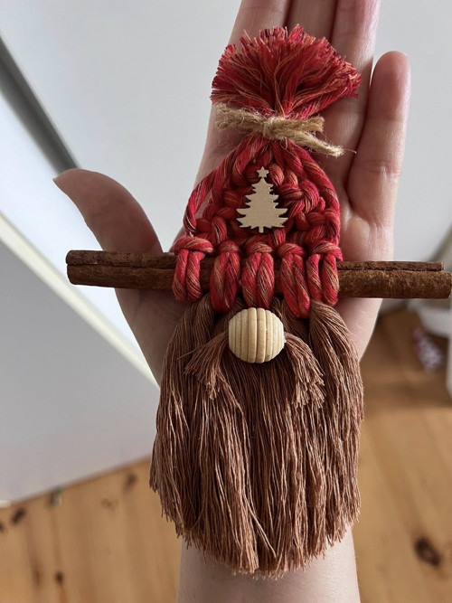 Macrame vánoční skřítek Cinnamon