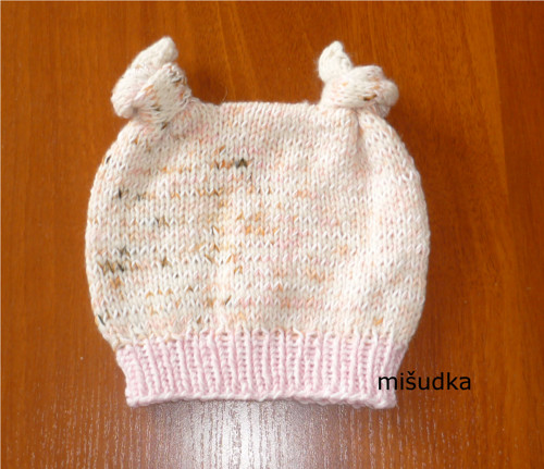 Čepice jako od maminky - dětská bílá 4