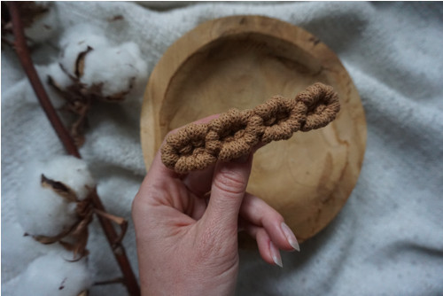 Macramé spona Caramel