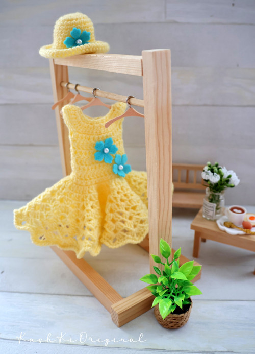 Háčkované oblečky pro panenku Barbie — foto 1