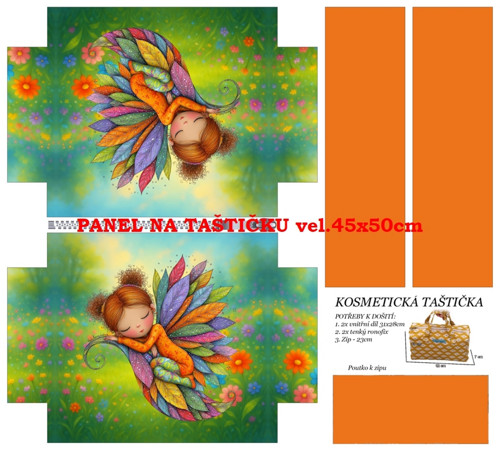 Panel na taštičku bavlna