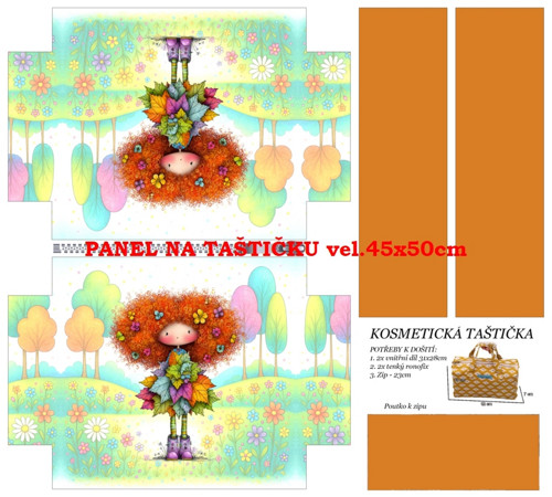 Panel na taštičku bavlna