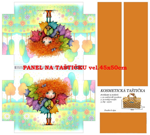 Panel na taštičku bavlna
