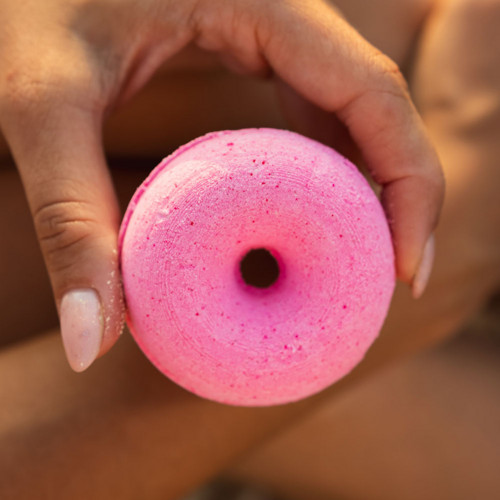 ŠUMIVÝ DONUT do koupele - Třešeň - 60g
