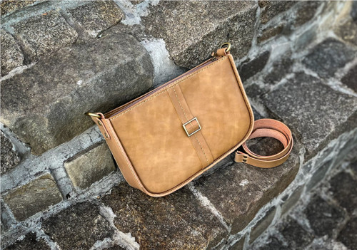 FIONA kožená elegantní ručně šitá kabelka