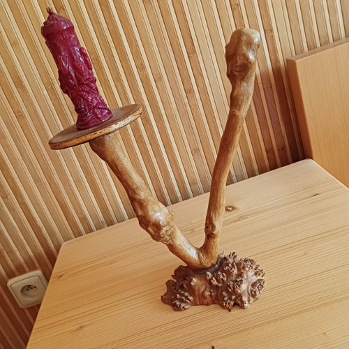 Svícen ze samorostu