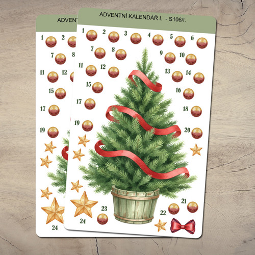 Samolepky do diáře - Adventní kalendář