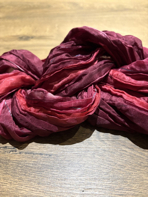 Hedvábný šál - Merlot vrap