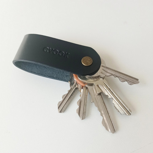 Kožená klíčenka Simple černá — foto 1