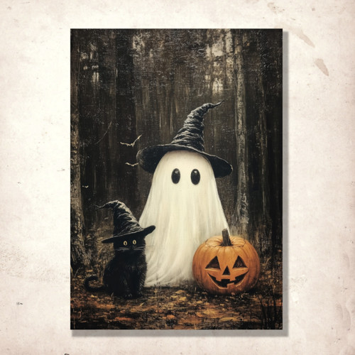 Pohlednice Halloweenská noc