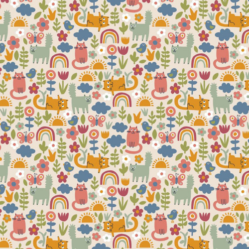 Kočičky v zahradě, úplet (Cats in the Garden)