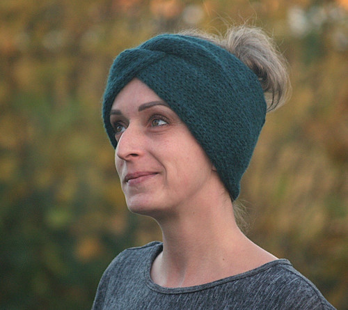 MAXI čelenka alpaka lahvově zelená