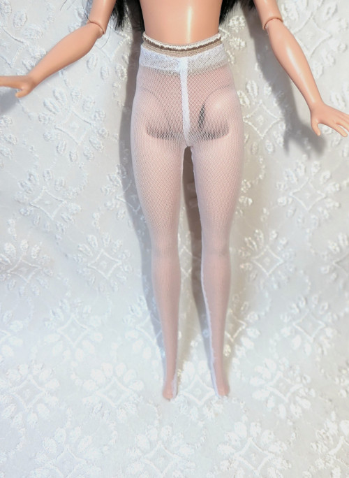 Punčocháče pro Barbie - bílé — foto 1