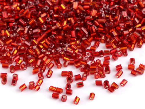 Rokajl sekaný, 2-2,8mm, červená, 30g