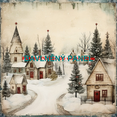 Bavlněný panel 25x25 cm - skladem