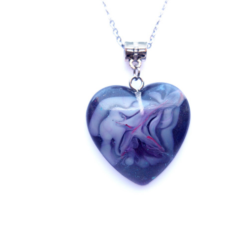 Dark marble heart /25196/