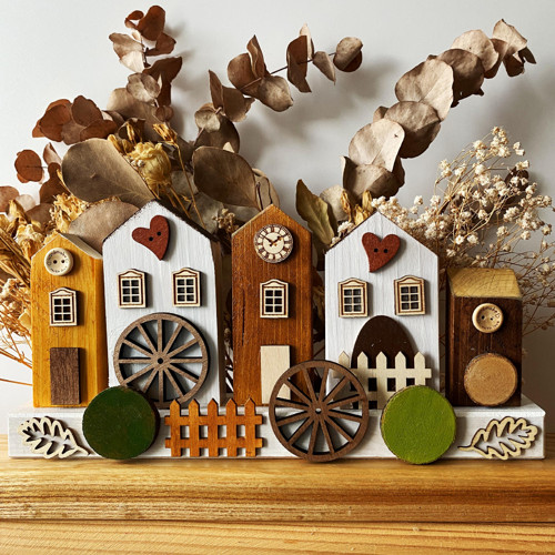 Dřevěné domečky na liště 1 — foto 1