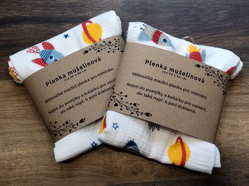 Plenka mušelínová - rakety