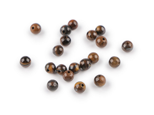 Minerál Tygří oko, 4mm, 5ks — foto 1