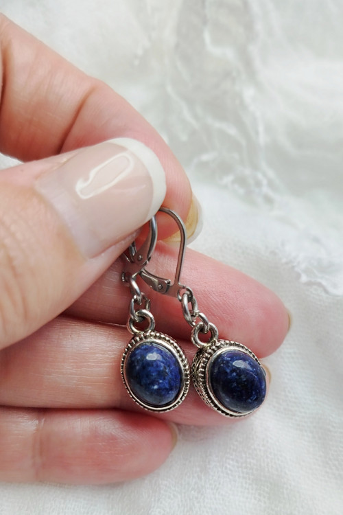 Náušnice Lápis Lazuli III. — foto 1