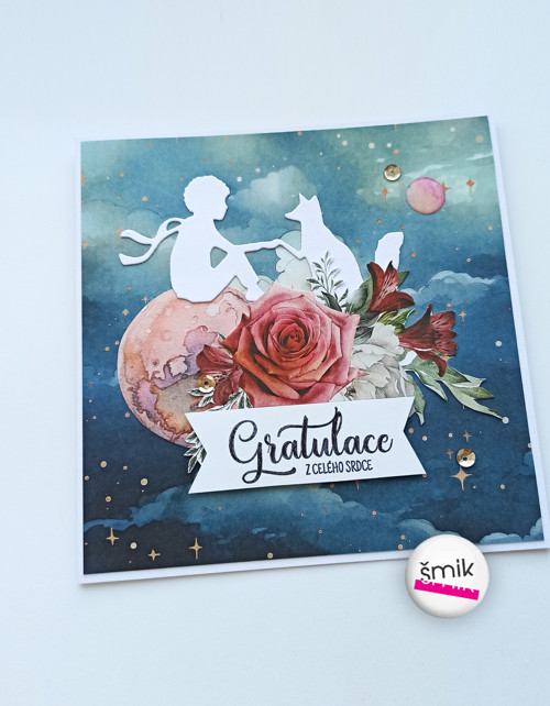 UNI přání s Malým Princem a velkou růží Dreamland