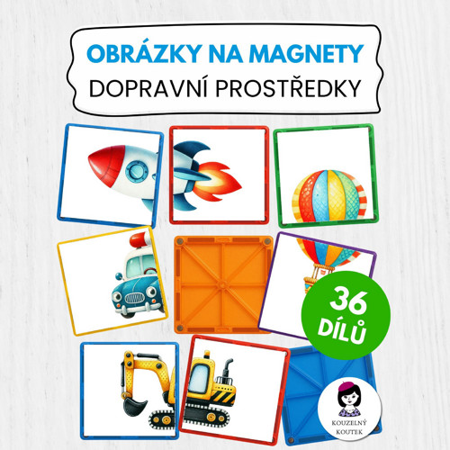 Magnetické puzzle | Dopravní prostředky | PDF