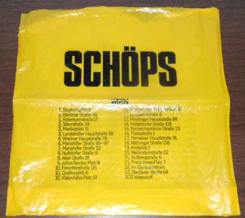 Igelitová TAŠKA • Schöps, Vídeň — foto 1