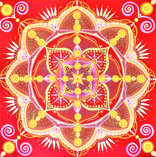 ENERGIE obraz mandala /50x50/ — foto 1