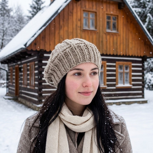 Háčkovaný baret