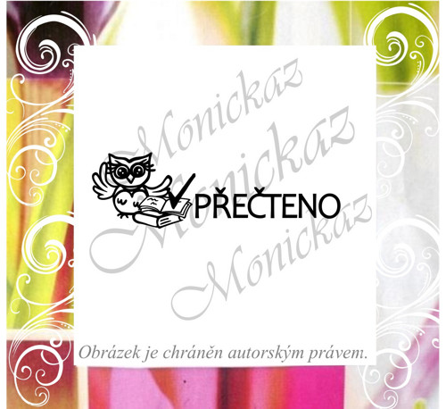 Přečteno sovička. 2451 Razítko motivační. — foto 1