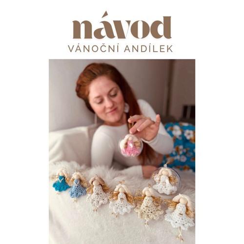 Návod na háčkovaného anděla – PDF + videonávod