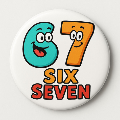 Placka "six-seven" dětský motiv