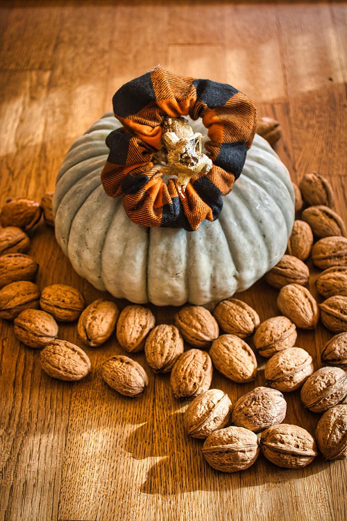 Scrunchie gumička - Pumpkin spice — foto 1