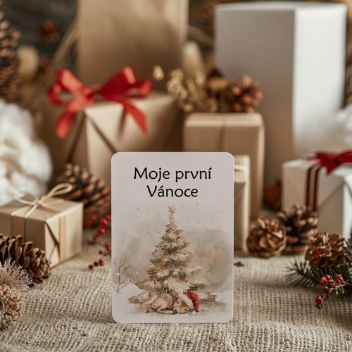 Milníkové kartičky Moje první Vánoce