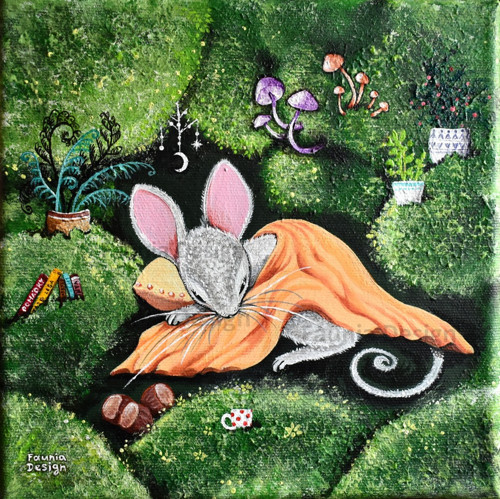 "Pelíšek z mechu" - 20x20cm