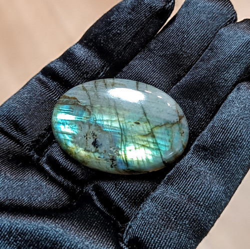 Labradorit, ID 5280, 40x27 mm - výprodej