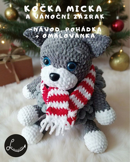 Kočka Micka a vánoční zázrak - set na háčkování