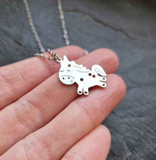 Ocelový náhrdelník*jednorožec*unicorn