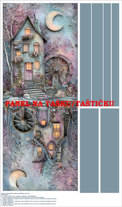 Panel na tašku/taštičku - bavlna XL