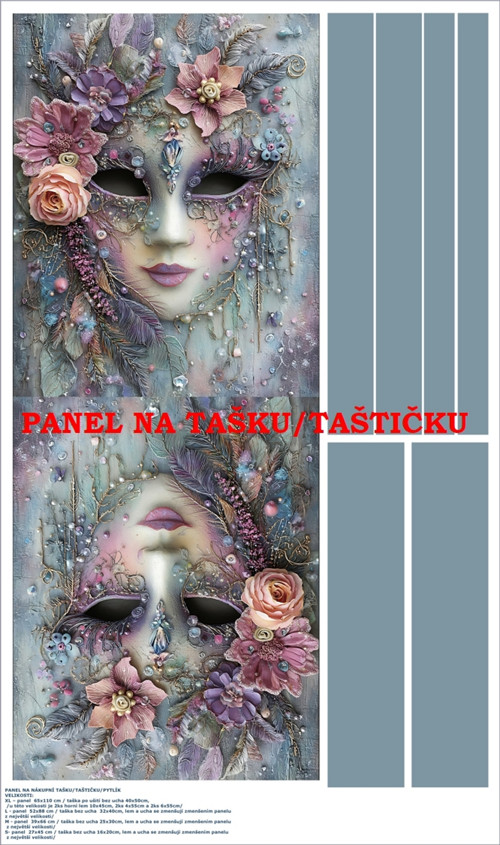 Panel na tašku/taštičku - bavlna XL — foto 1