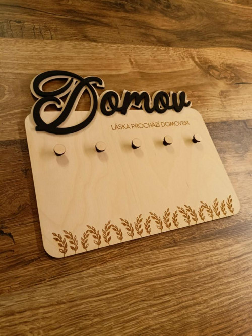 Držák na klíče DOMOV