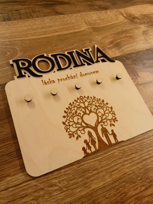 Držák na klíče RODINA